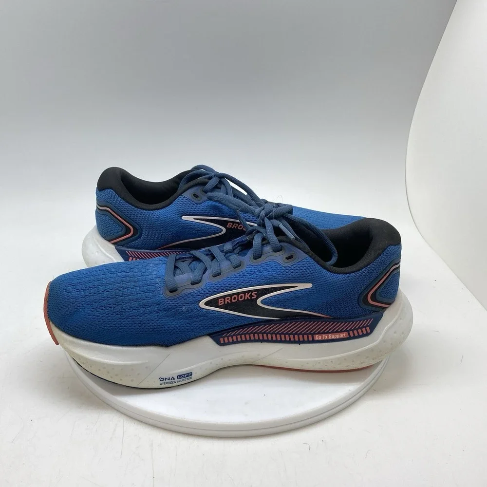 Brooks Glycerin GTS 21 Womens 9 B Blue 1204091B496 Athletic Gym Shoes Sneakers